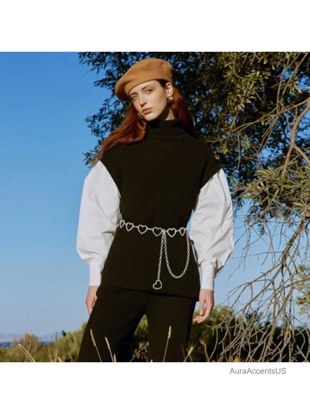 Alloy Waist Chain Belt - Decorative Rhinestone Belt for Dress